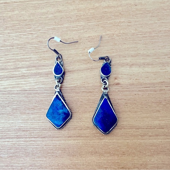 Lapis lazuli earrings - Picture 1 of 2